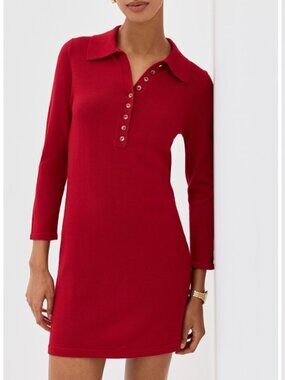 NWOT Reformation Luell Regenerative Merino Polo Mini Dress
